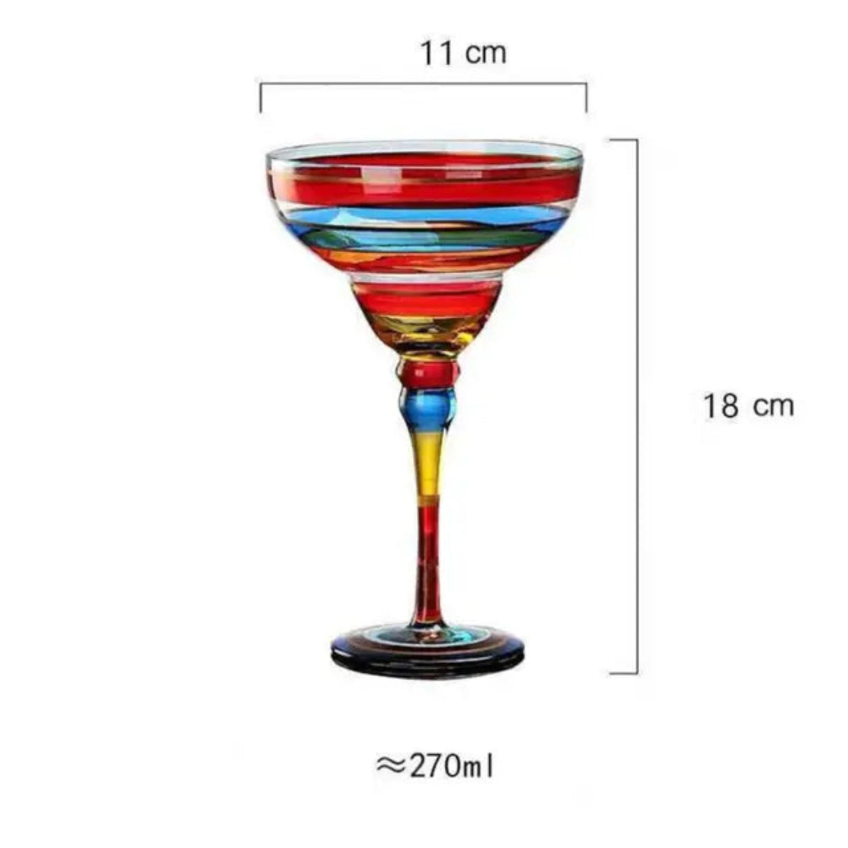 Colorful Wine Glasses Cups Cocktail Goblet Champagne Cup