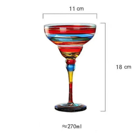 Colorful Wine Glasses Cups Cocktail Goblet Champagne Cup