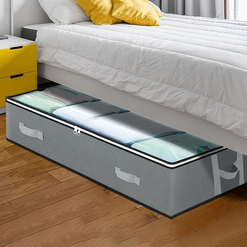 [Durable Storage Box] Durable Under-Bed Storage Box with Flip-Top Lid | Multi-Purpose Space-Saving Design, Dust-Resistant Contemporary Bedside Storage Solution, Bedroom Organizers And Storage, Home Organization, Sleek Design, Julia M LifeStyles