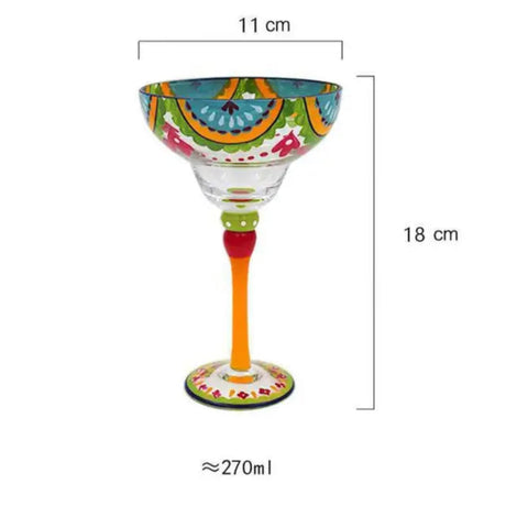 Colorful Wine Glasses Cups Cocktail Goblet Champagne Cup