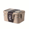 1pc Programmable Stainless Steel Lunch Box with Grids, Leakproof Bento Container, Dishwasher Safe, Rectangle Food Storage for Office, School, Canteen, Home Kitchen - No Electricity Needed,Back to School Julia M LifeStyles