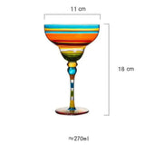 Colorful Wine Glasses Cups Cocktail Goblet Champagne Cup