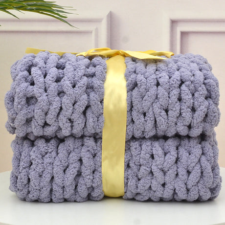 Handmade Thick Wool Woven Blanket in Various Colors