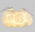 Nordic Cotton Cloud LED Pendant Lamp – Elegant White Iron Chandelier for Stylish Spaces