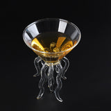 Octopus Cocktail Glass Transparent Jellyfish Glass Cup Juice Glass Goblet Conical Wine Champagne Glass
