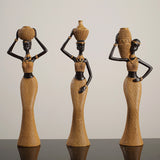 African girls' home resin ornaments and character decorations
