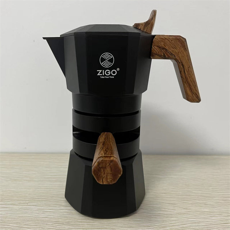 Cardpot double-valve 2-cup extraction concentrated temperature-control coffee pot