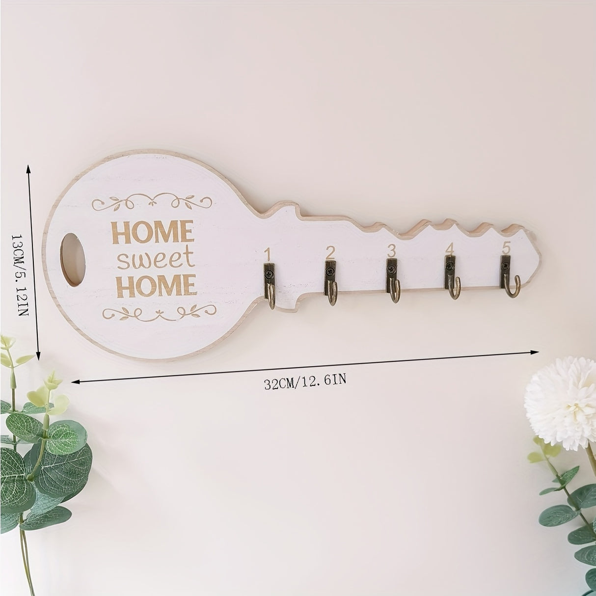 1pc Retro Key Hook Wall Shelves - Floating Decor for Entryway, Aesthetic Room Accent, Space-Saving Kitchen & Bathroom Organizer, Vintage-Style Home Accessories