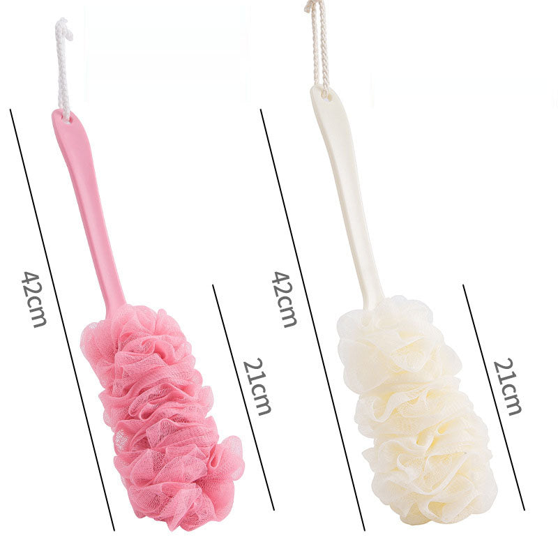 Long handled large bath brush, long handled scrubbing bath tool, flower bath brush, scrubbing bath brush, scrubbing bath ball, s - Julia M LifeStyles