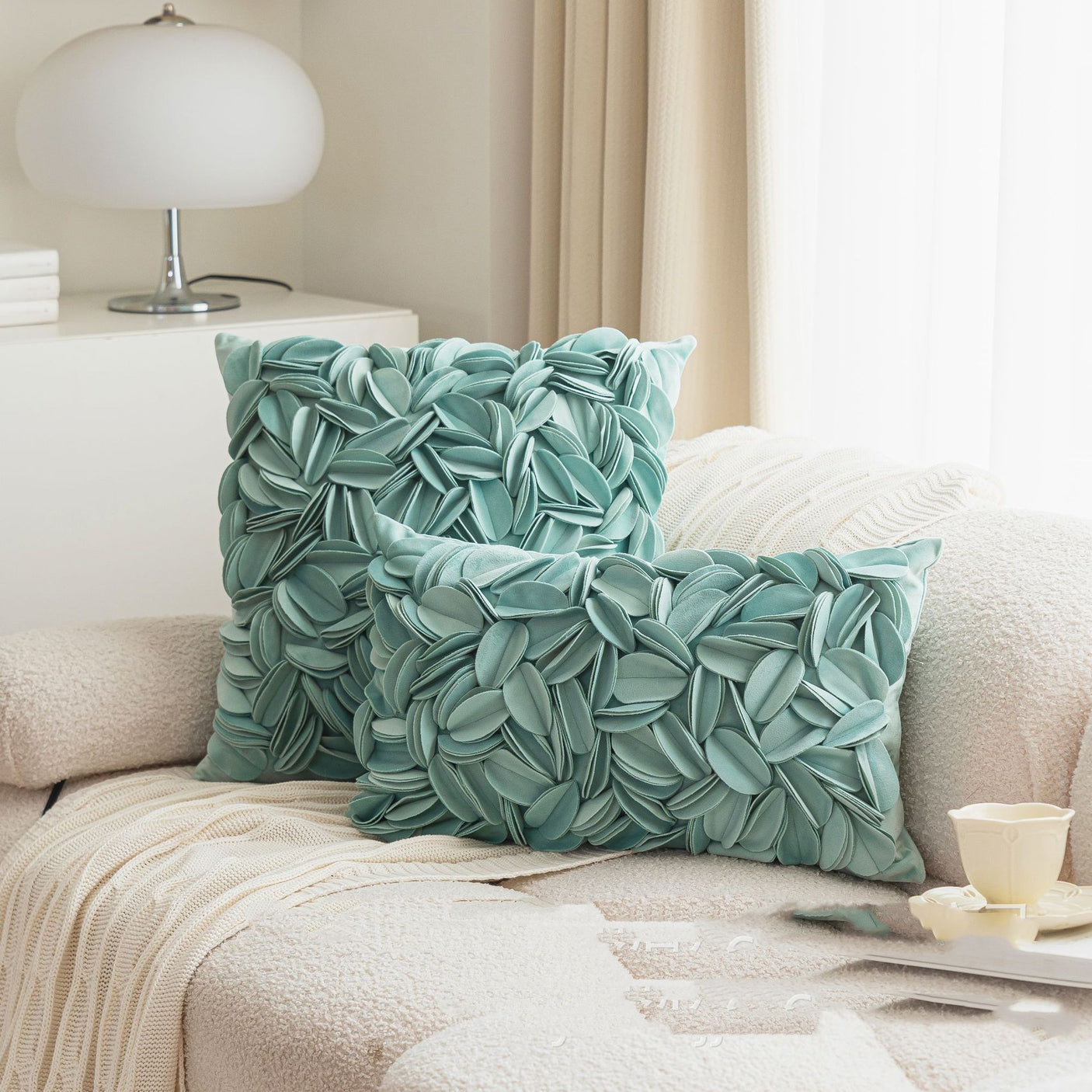 Ins Style Luxurious Dutch Velvet Handmade Pillowcase Cover 45x45cm / 30x50cm