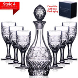 Elegance Crystal Glass Liquor Set – Timeless Sophistication