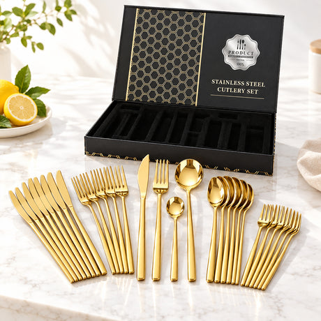 Atelier 24-Piece Stainless Steel Flatware Set