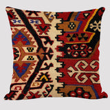 Bohemian Elegance: Linen Pillowcase in Ethnic Style