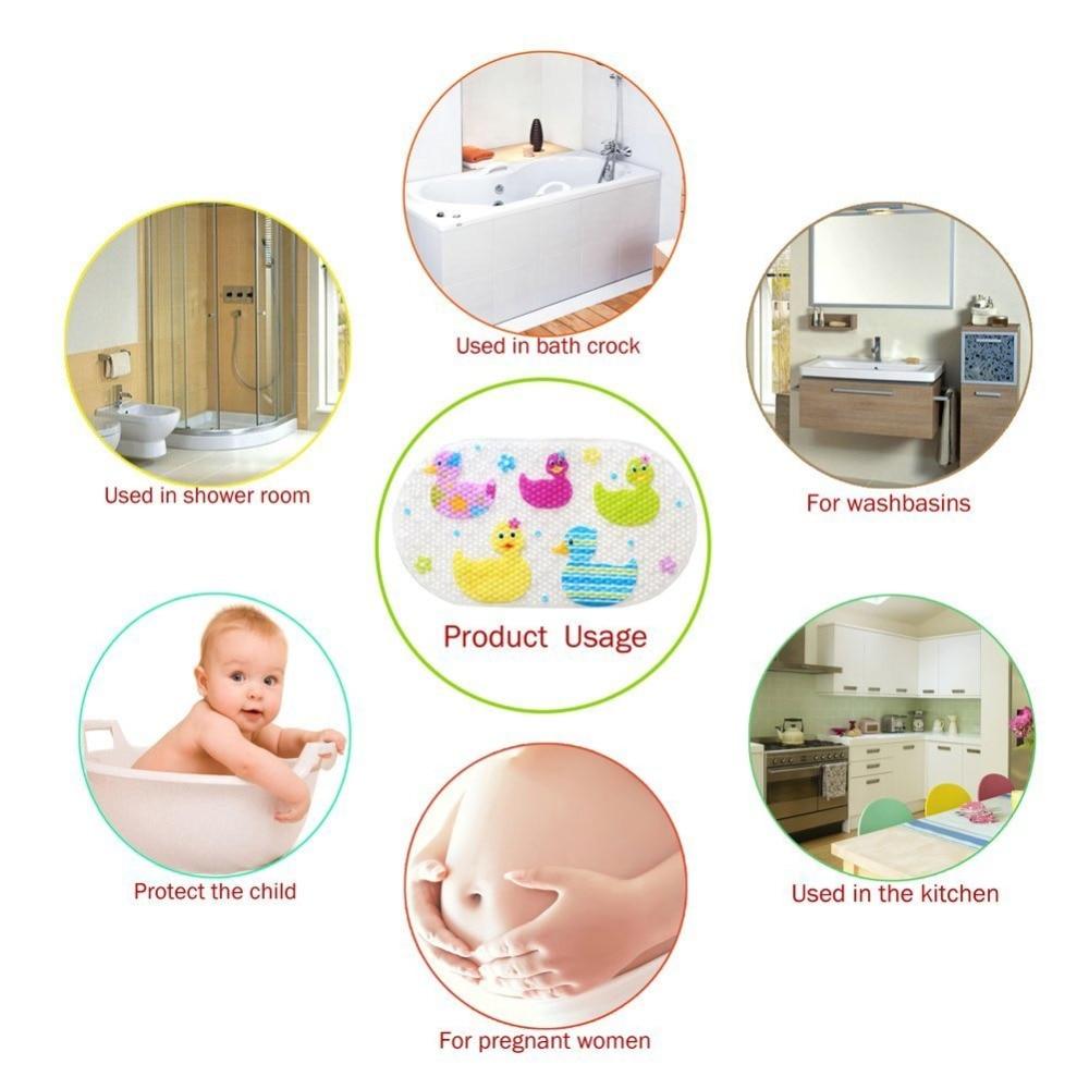39*69cm  Bathroom Non-slip Mats Thick PVC Shower Toilet Mats  Bath Mat