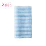 Luxurious Double-Sided Bamboo Fiber Bath Towel – Elegant Plaid & Striped Styles