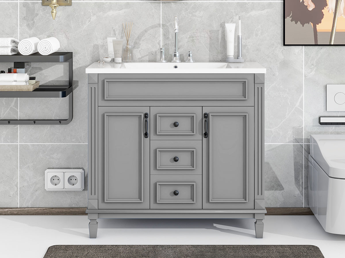 36'' Bathroom Vanity with Top Sink