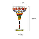 Colorful Wine Glasses Cups Cocktail Goblet Champagne Cup