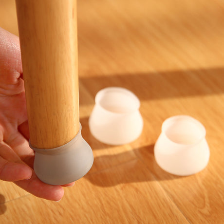 Silicone Chair Foot Cover Mute Wear-Resistant Stool Table Foot Protection Cover Wood Floor Non-Slip Table Leg Pad Table And Chair Foot Pad