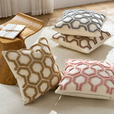 Luxury Honeycomb Tufted Cushion Cover – Textured Decorative Pillow Case