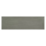 Side panel with 4-door large storage buffet, adjustable shelves and metal handles (antique gray)