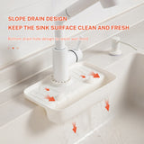 Faucet Splash Proof Drainage Rack, Sink Water Collection Pad, Kitchen Cloth, Sponge Wipe, and Drainage Storage Rack