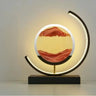 European Style LED Flowing Sand Painting Lamp - Elegant Night Light for Home
