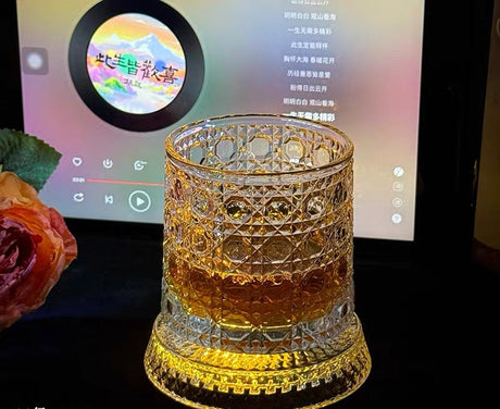 Luminous Rotating Whiskey Glass Tumbler