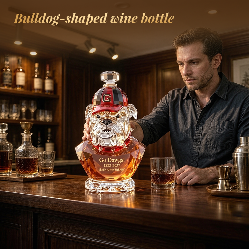 Sculptural Glass Spirits Decanter