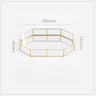 Vitra Brass & Glass Vanity Tray