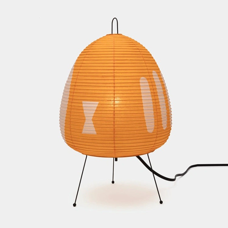 Japanese Retro Rice Paper Wabi Sabi Bedside Lamp - Julia M LifeStyles