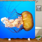 sea worldl Style Pattern Bathroom Shower Curtain