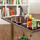 The Lumière Atelier™ Square Crystal Highball Glass ; Architectural Design for Elevated Entertaining