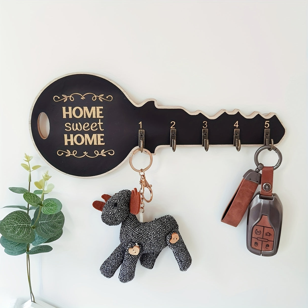 1pc Retro Key Hook Wall Shelves - Floating Decor for Entryway, Aesthetic Room Accent, Space-Saving Kitchen & Bathroom Organizer, Vintage-Style Home Accessories