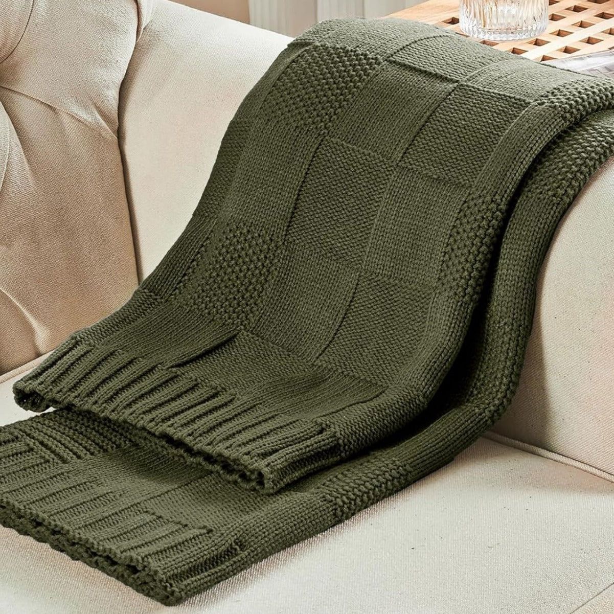 Retro Ethnic Geometric Pattern Washable Blanket 130x160