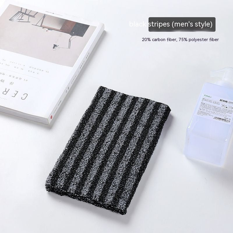 Luxurious Double-Sided Bamboo Fiber Bath Towel – Elegant Plaid & Striped Styles