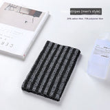 Luxurious Double-Sided Bamboo Fiber Bath Towel – Elegant Plaid & Striped Styles