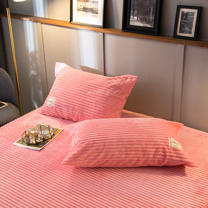 Velvet Elegance Four-Piece Duvet Cover Set