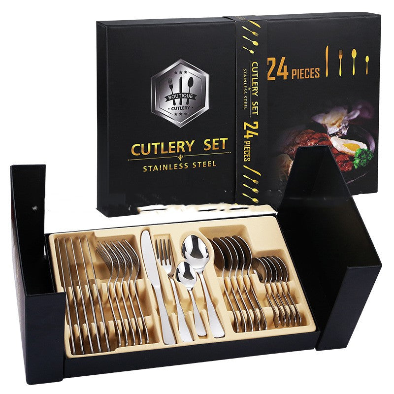 Luxurious Stainless Steel Tableware Gift Box Set