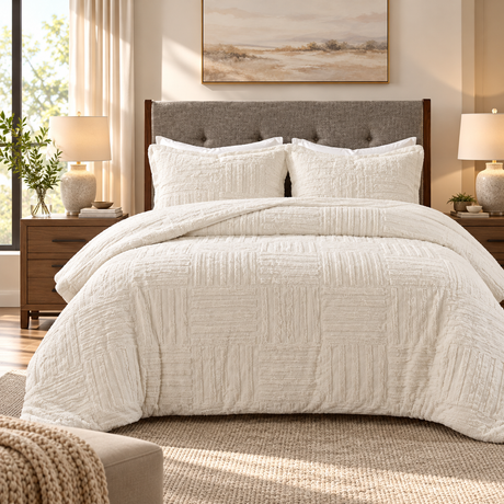 Noelle Faux Fur Comforter Set