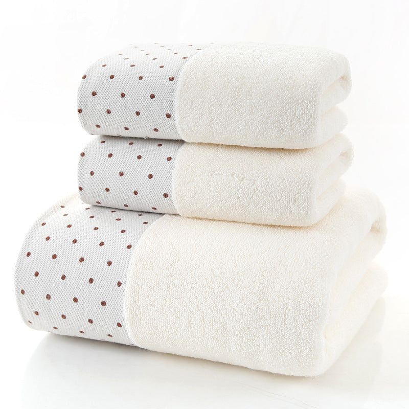 Pure Cotton Luxury Three-Piece Towel Set – Soft, Thick, Elegant