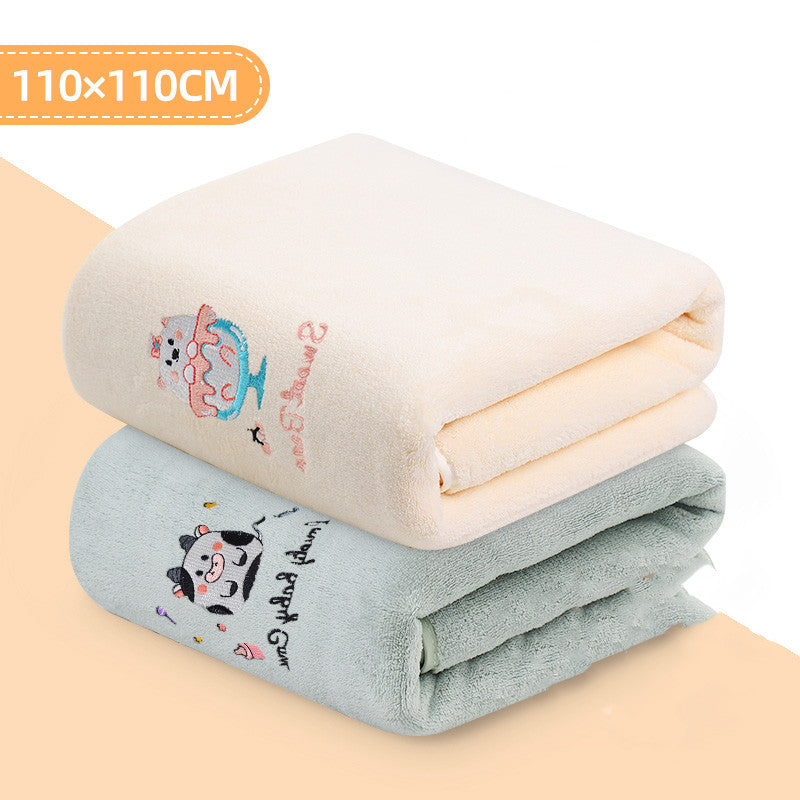 Premium Ultra-Absorbent Baby Cotton Bath Towel for Ages 1-4 Months
