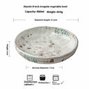 Individual Porcelain Vintage Distressed Salad Bowl