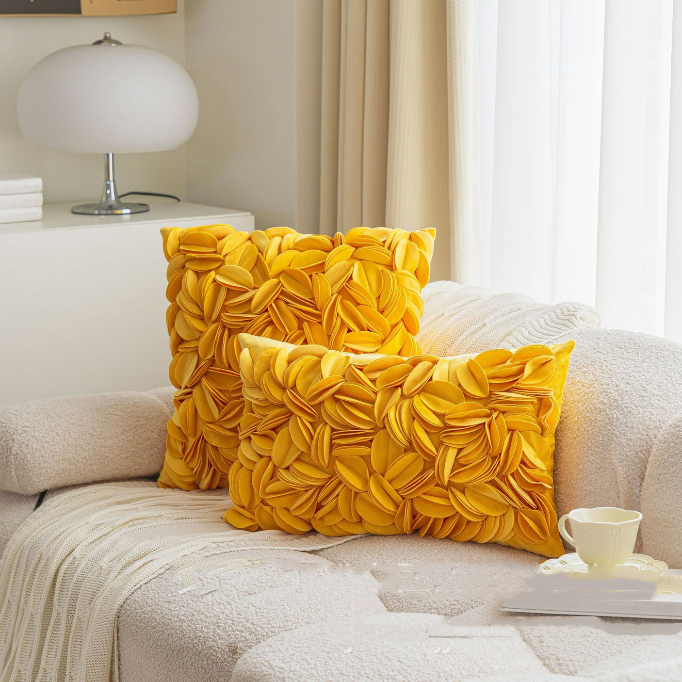 Ins Style Luxurious Dutch Velvet Handmade Pillowcase Cover 45x45cm / 30x50cm