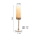 Golden Amber Crystal Wine Glass