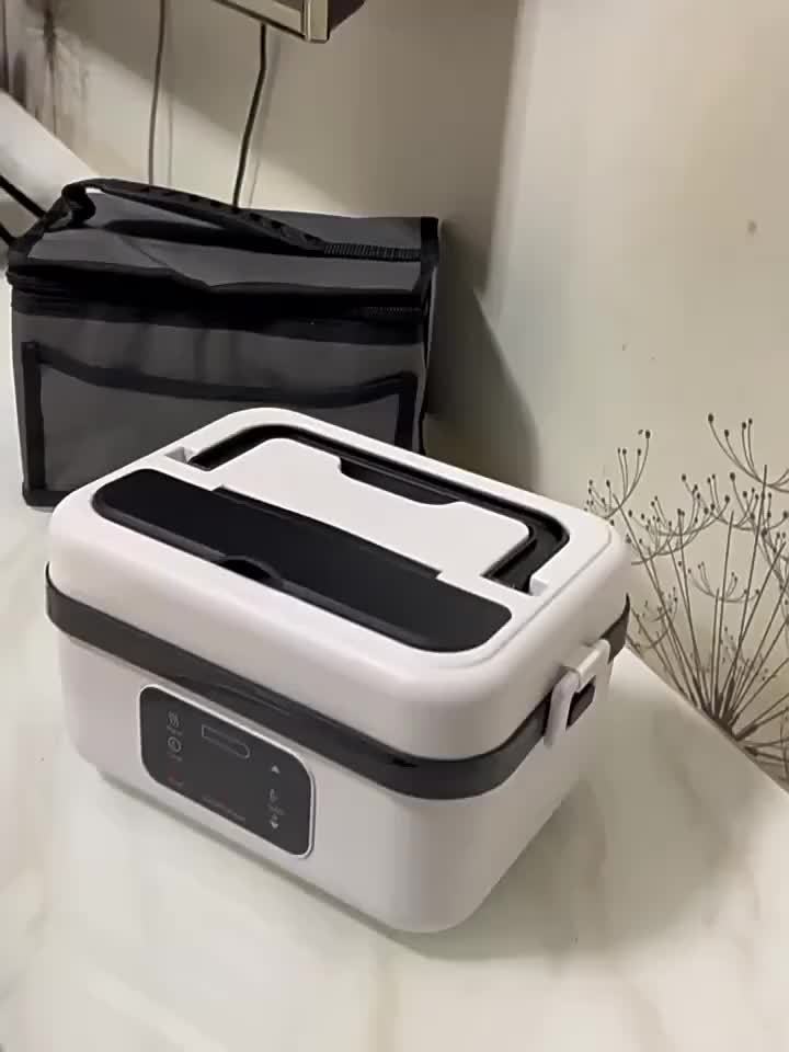 Wireless Electric Insulated Lunch Box - Built-in 8000mAh Battery, 60W Heating Lunch Box 33.81oz Stainless Steel Portable Food Heater, Can Be Used As A Power Bank To Charge Mobile Phones, Suitable For Travel, Cars, Truck Drive Julia M LifeStyles
