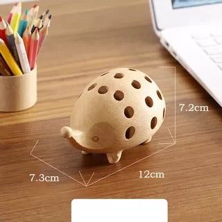 Nordic-Inspired Solid Wood Pen Holder – Elegant Office Organizer & Gift