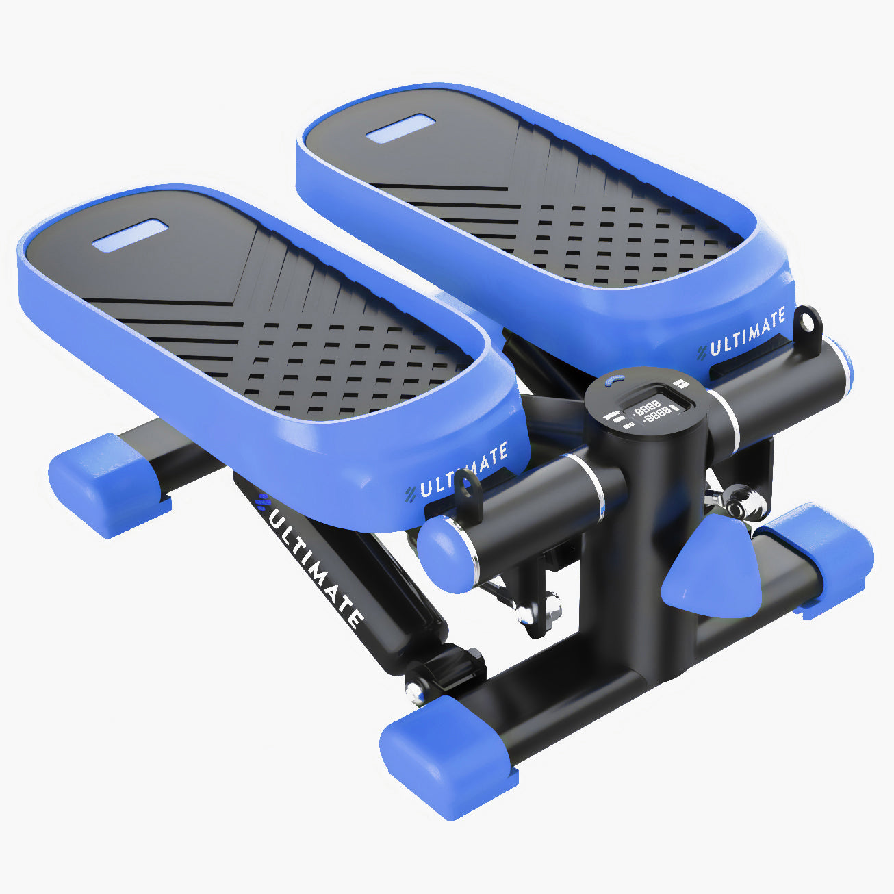Home Office Exercise 330LBS Capacity Mini Stepper with Resistance Bands and LCD Monitor ，blue - Julia M LifeStyles