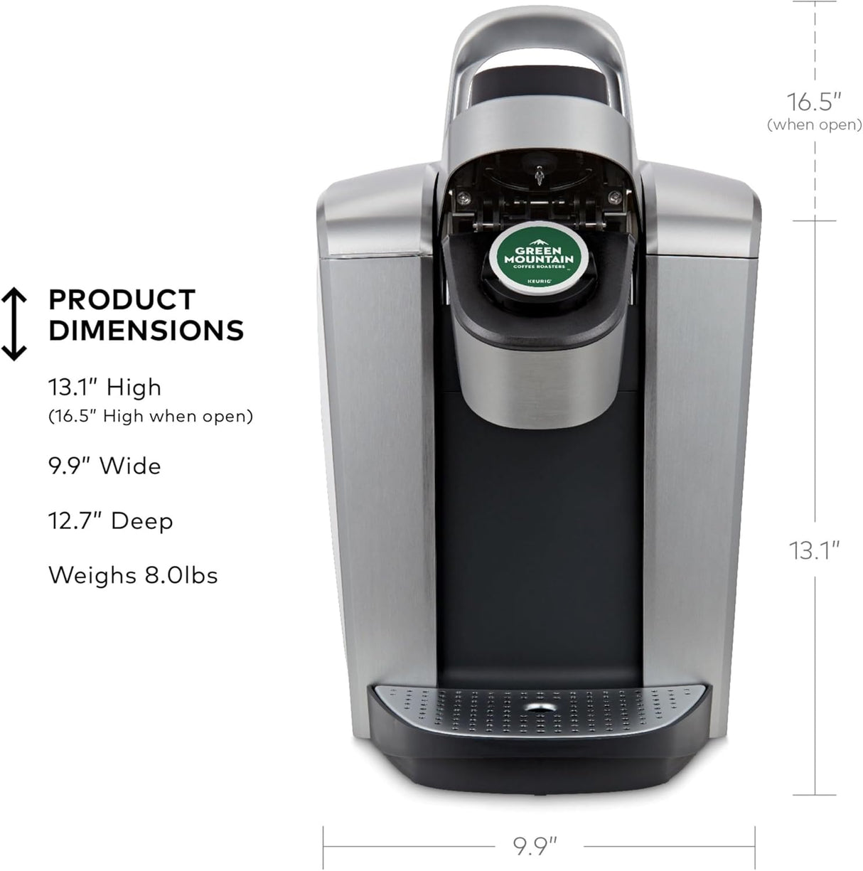 Keurig K-Elite Single Serve K-Cup Pod Coffee Maker, with Strength and Temperature Control, Iced Coffee Capability