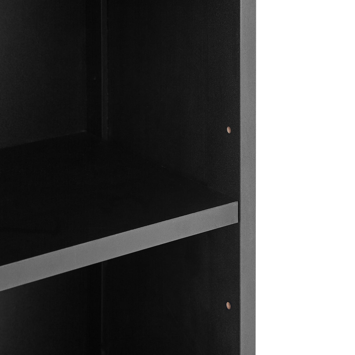 Tall Bathroom Cabinet, Freestanding Storage Cabinet with Drawer, MDF Board, Adjustable Shelf, Black