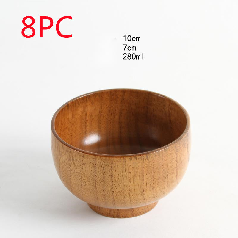 Elegantly Crafted Japanese Jujube Wooden Bowl